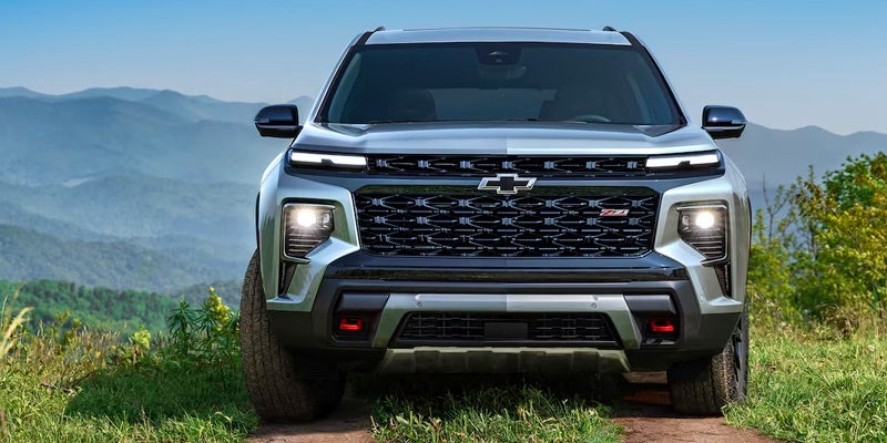 Front view of a Chevrolet Traverse