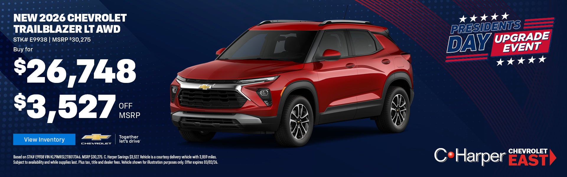 New 2026 Chevy Trailblazer in New Alexandria, PA