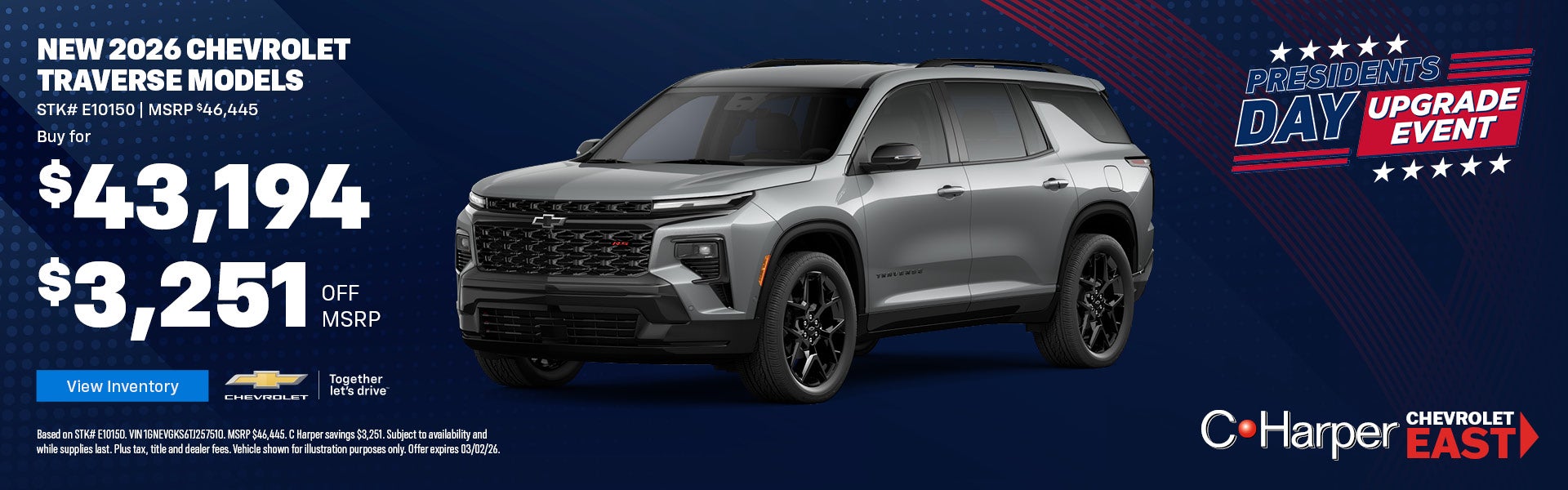 New 2026 Chevy Traverse in New Alexandria, PA