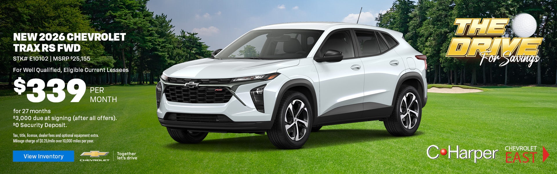 Lease a new 2026 Chevy Trax