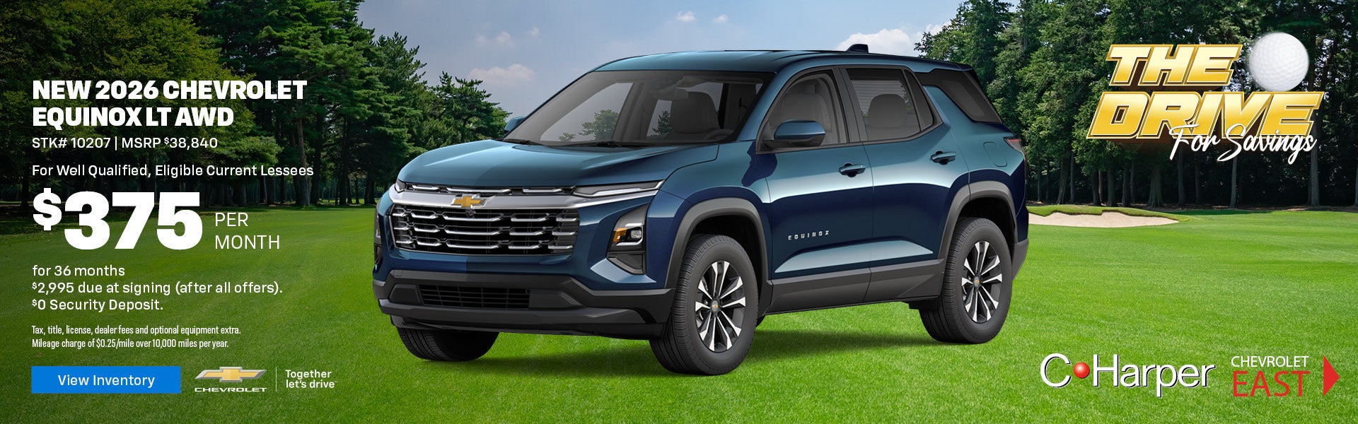 Lease a new 2026 Chevy Equinox LT 