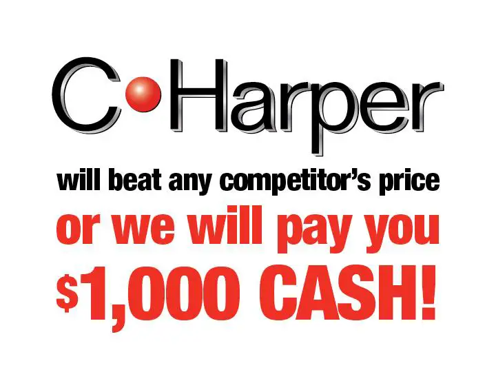 C. Harper Chevrolet East will beat any competitor's price on the same vehicle or pay you $1,000.