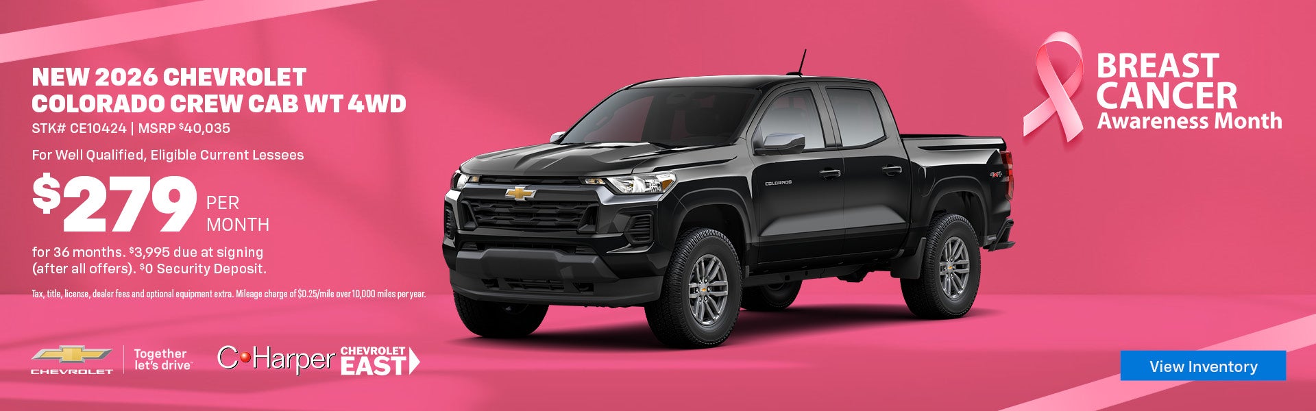 New 2026 Chevrolet Colorado Crew Cab WT 4WD